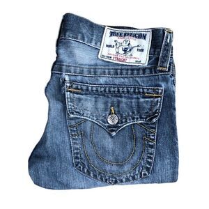 Vintage True Religion Jeans Size 32 STRAIGHT Blue